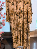 Floral Button Abaya