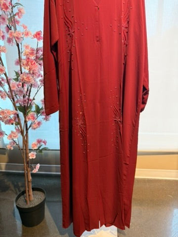 Ruby Glow Abaya  | Size 58 | W/ Scarf
