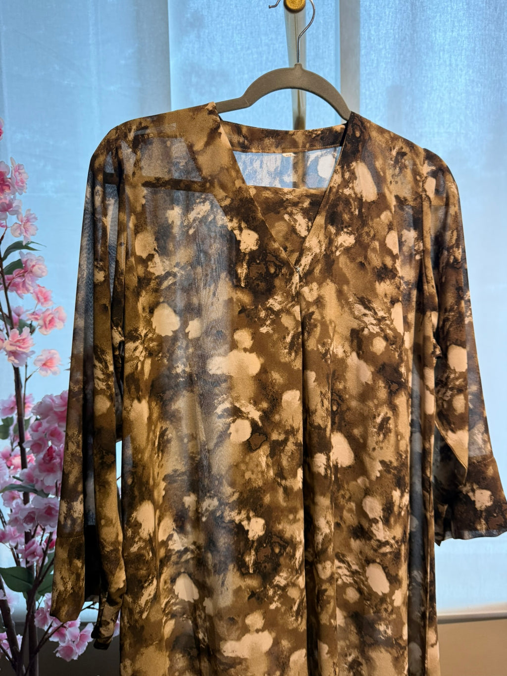 Natural Flow Abaya | Size 54 | W/ Scarf