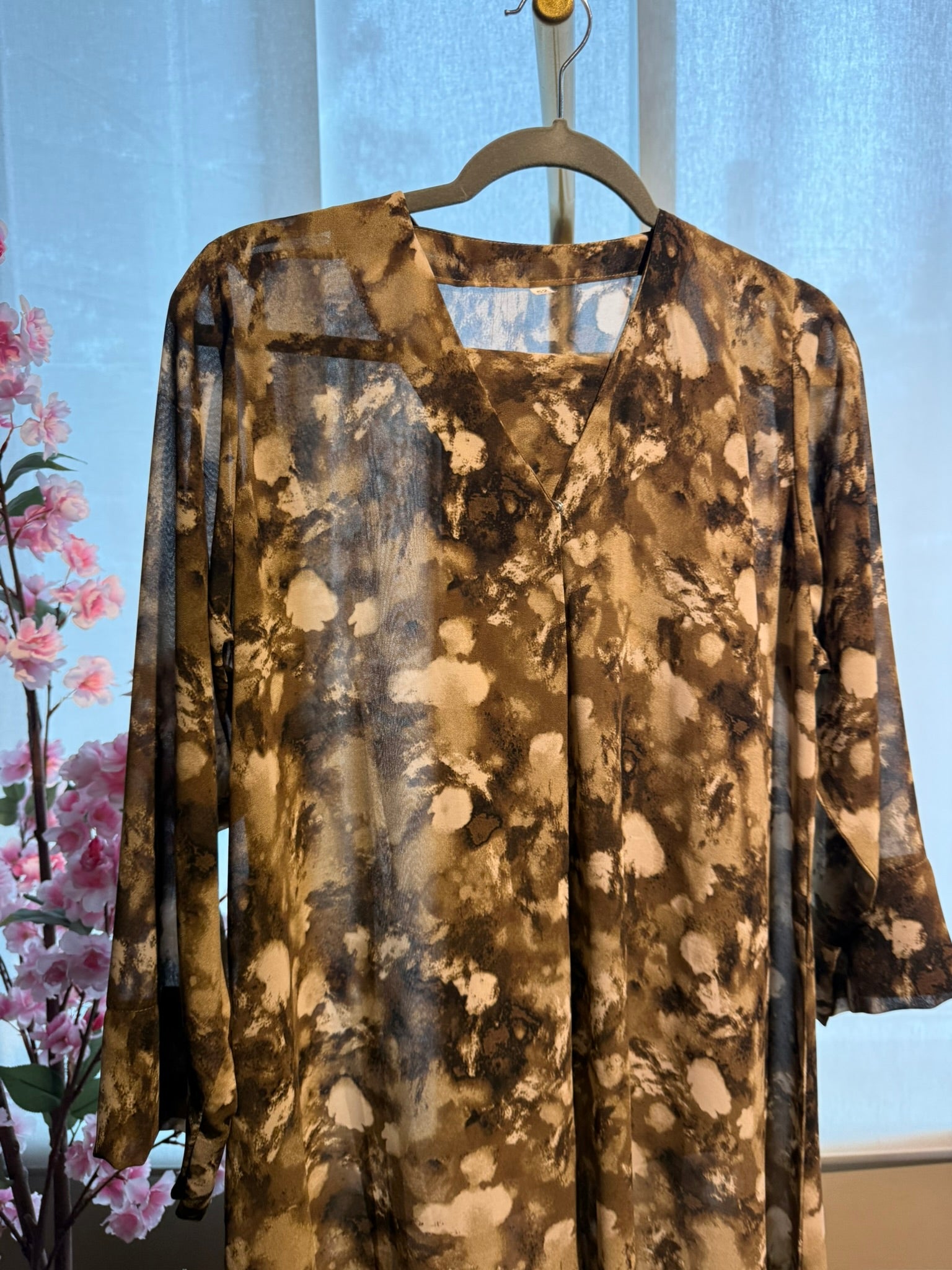 Natural Flow Abaya | Size 54 | W/ Scarf