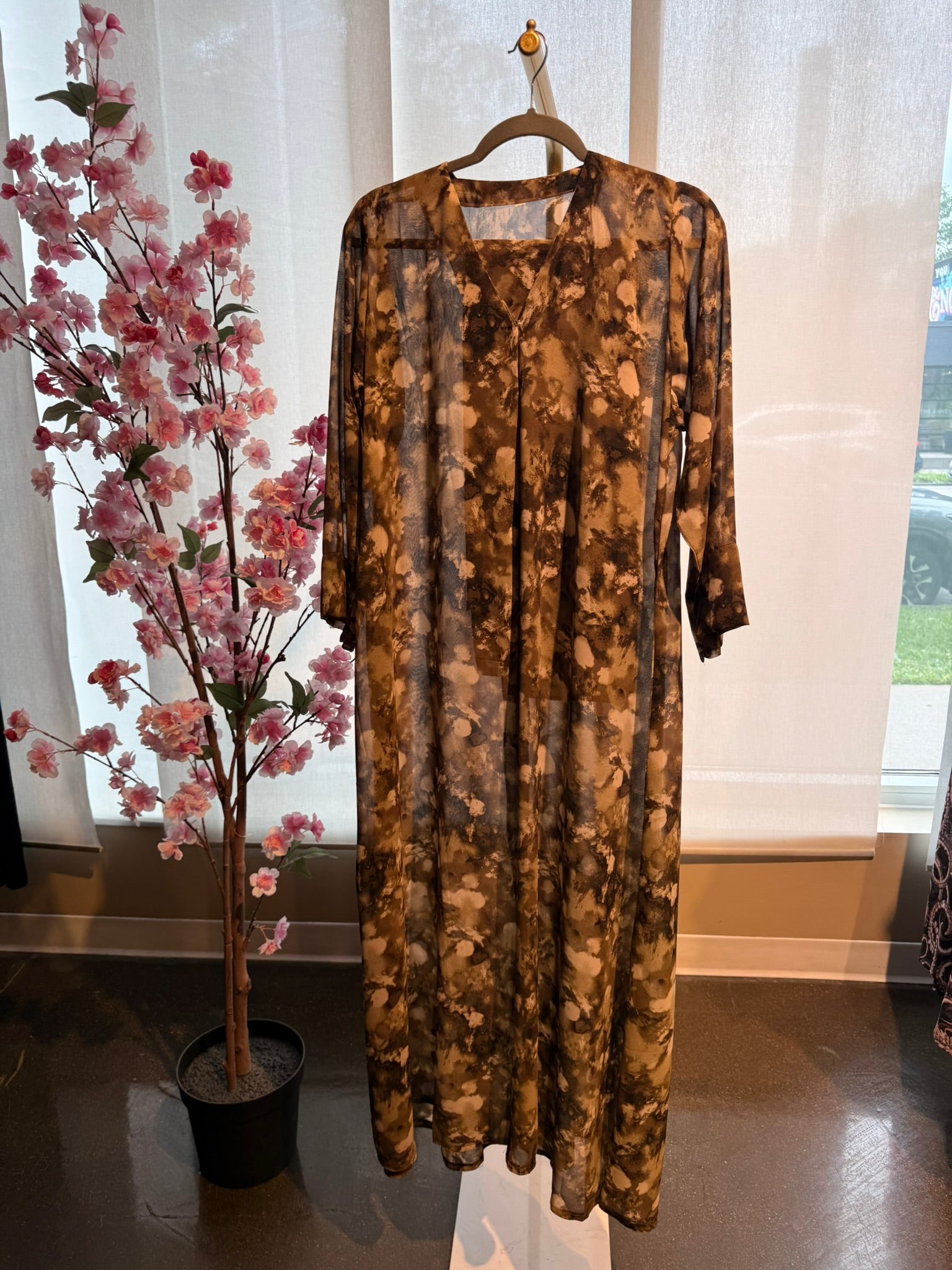 Natural Flow Abaya | Size 54 | W/ Scarf