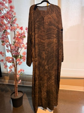 Bronze Mist Abaya | Size 60 | W/ Scarf