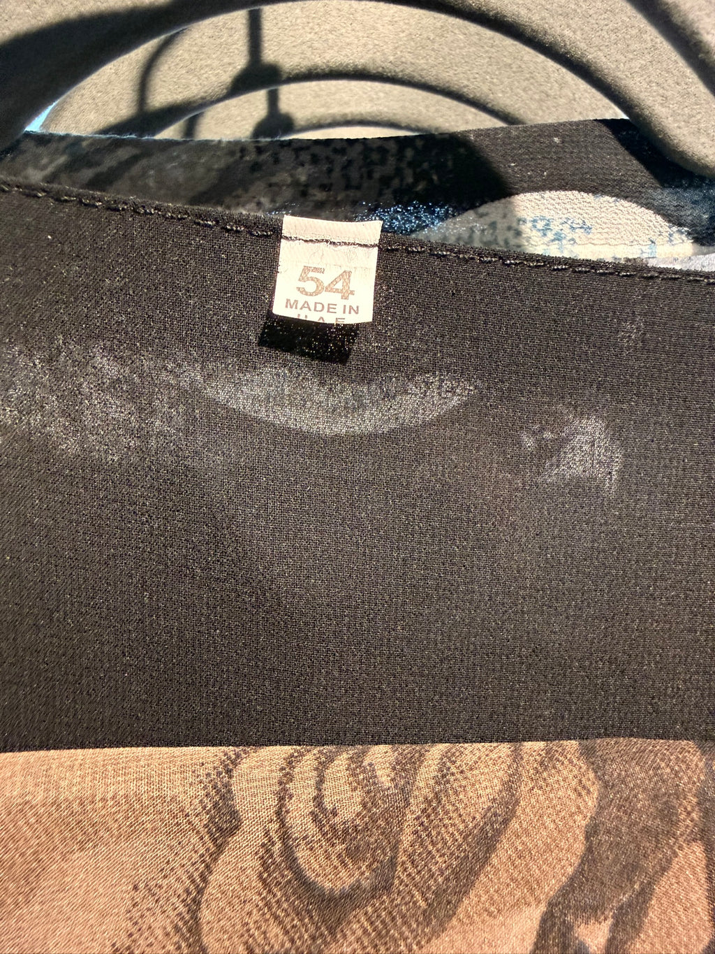 Elegant Floral Abaya | Size 54 | W/Scarf