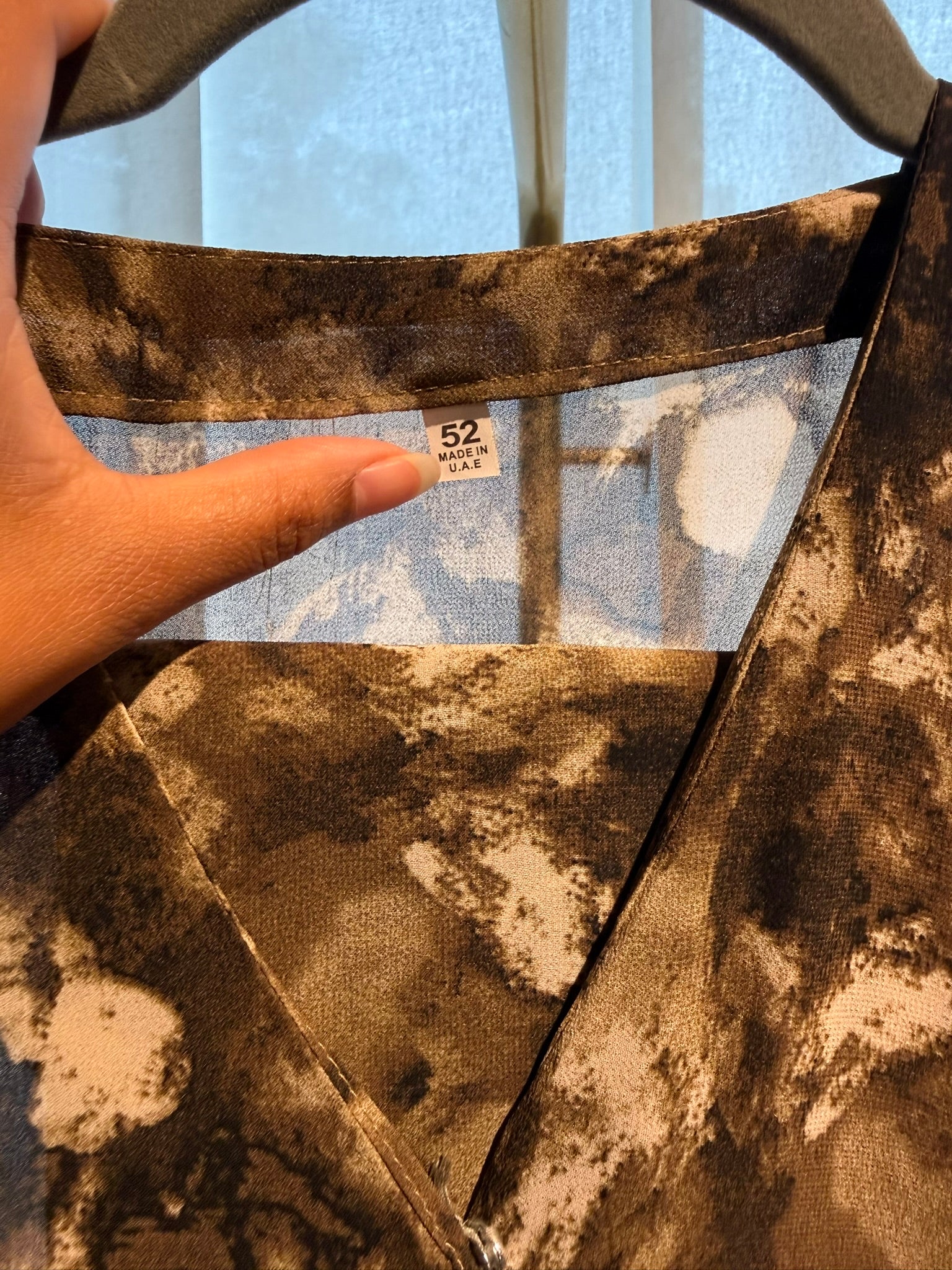 Natural Flow Abaya | Size 54 | W/ Scarf