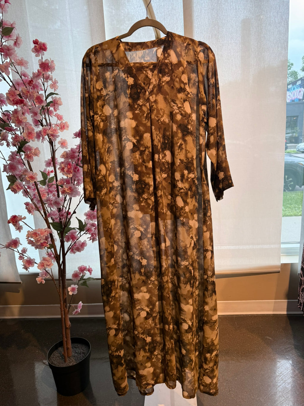Natural Flow Abaya | Size 54 | W/ Scarf