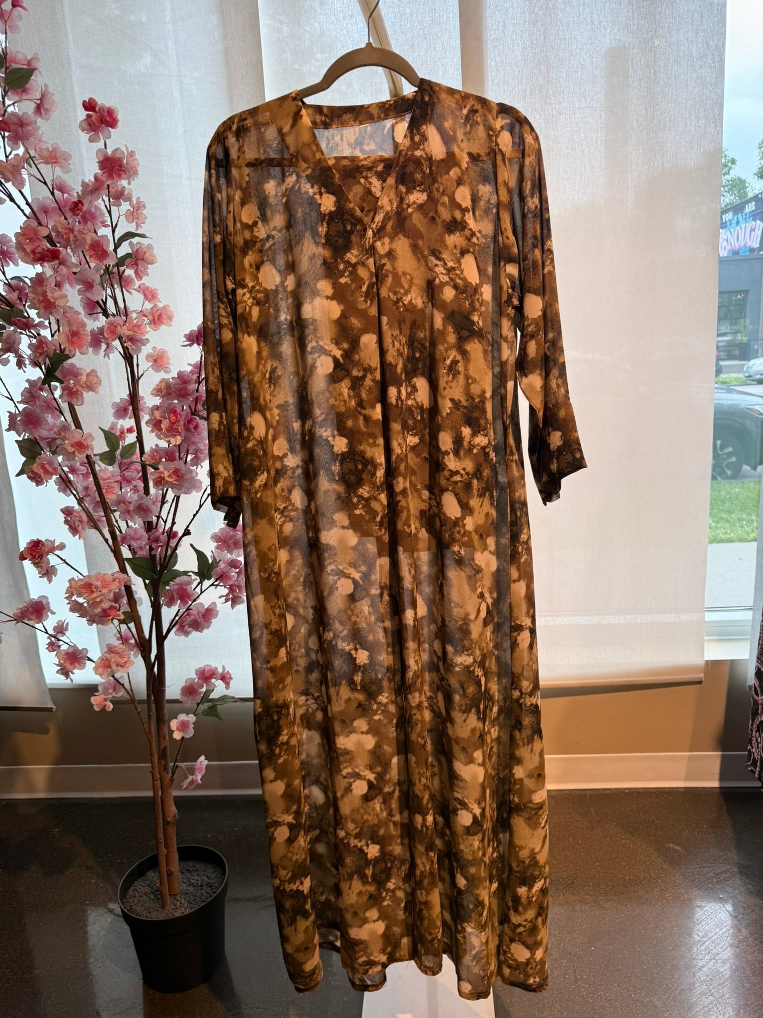Natural Flow Abaya | Size 54 | W/ Scarf