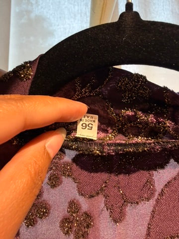 Lavender Bloom Abaya | Size 56 | W/ Scarf