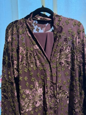 Lavender Bloom Abaya | Size 56 | W/ Scarf